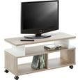 TV-Element Weiß/Braun - Braun/Weiß, MODERN, Holzwerkstoff (90/45,3/38cm) - MÖMAX modern living