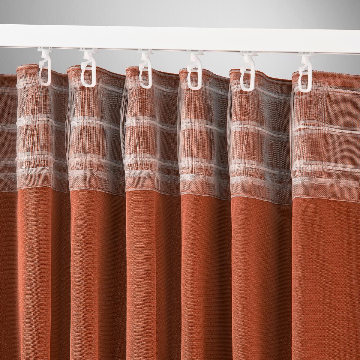 Končana Zavesa Bianca, Temno Oranžna, Ca. 140/245 Cm - temno oranžna, Konvencionalno, tekstil (140/245cm) - Modern Living