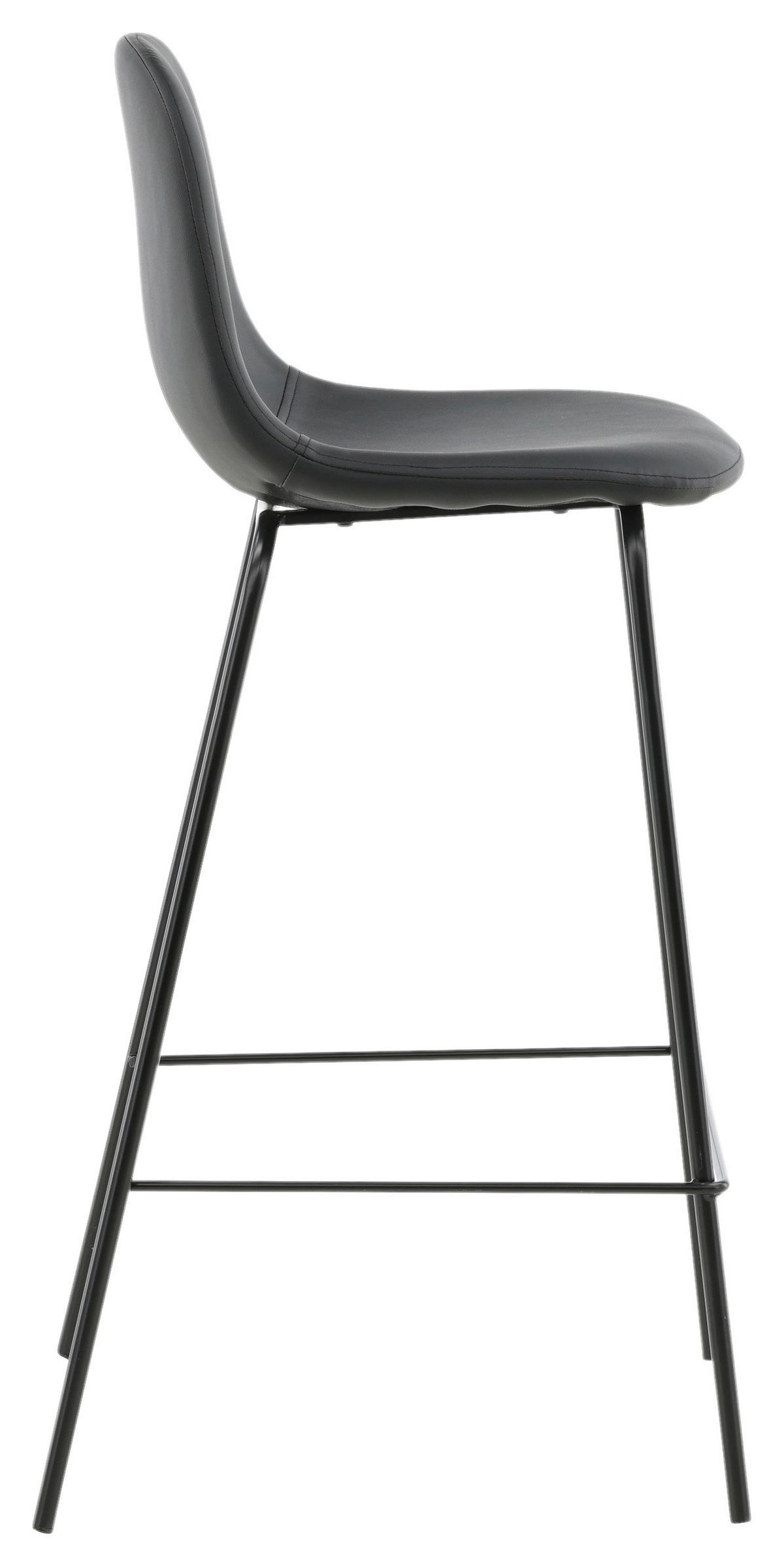BARHOCKER-SET POLAR - Schwarz, Design, Kunststoff/Textil (41,5/105/43cm) - Livetastic