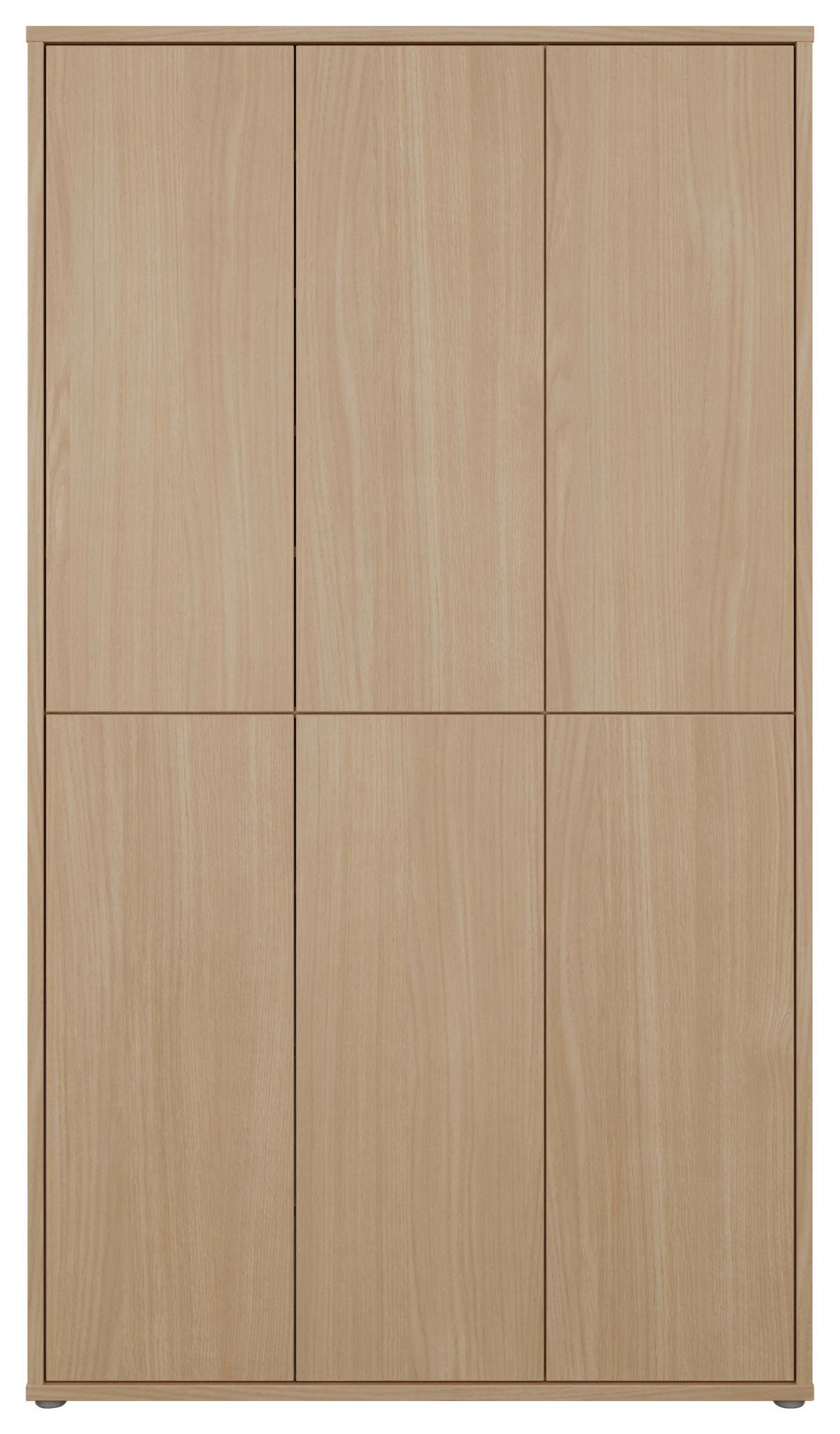 Omara Za Čevlje Alice, Barva Hrasta - siva/barve hrasta, Moderno, umetna masa/leseni material (109,2/191,9/34,9cm) - Carryhome