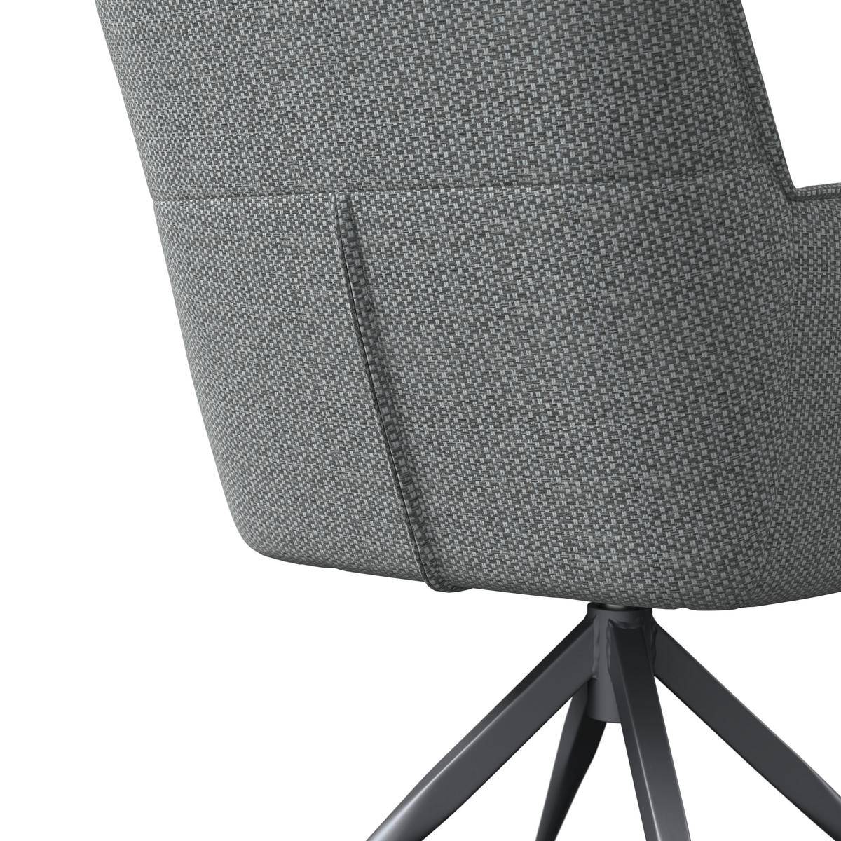 Gartenstuhl Glamour Anthrazit/Beige Metall/Textil - Beige/Anthrazit, MODERN, Textil/Metall (62/62/87cm)