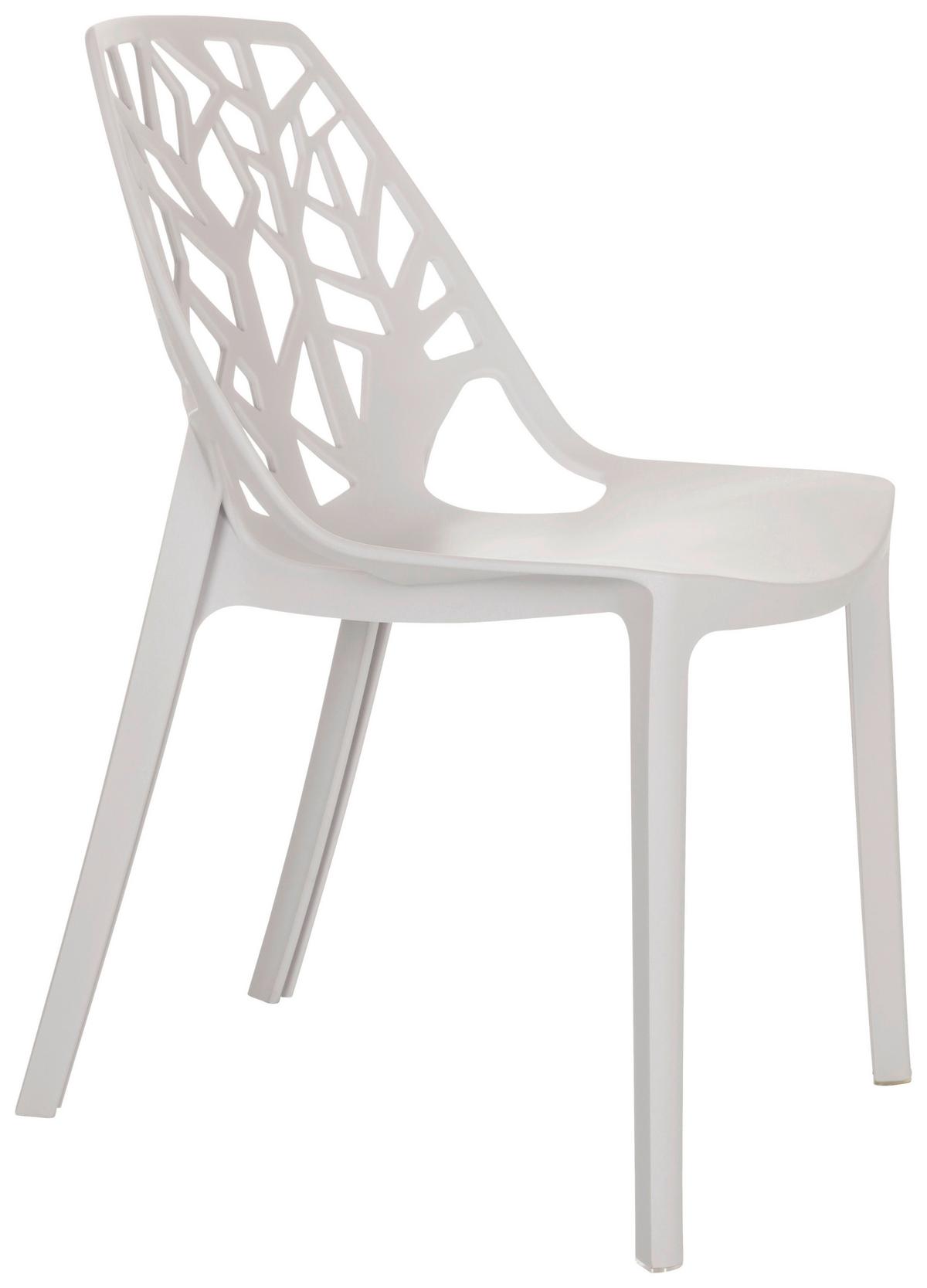 Stol Artifo Tri, Bela - bela, Basics, umetna masa (47/80/56cm) - MID.YOU