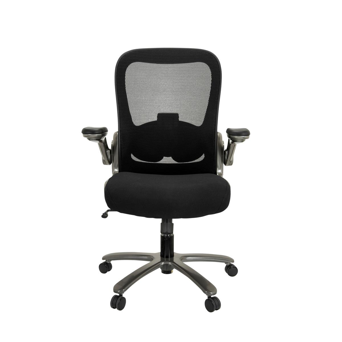 Pisarniški Stol Instructor T I, Črna - srebrne barve/črna, Basics, kovina/umetna masa (75/122/68cm) - MID.YOU