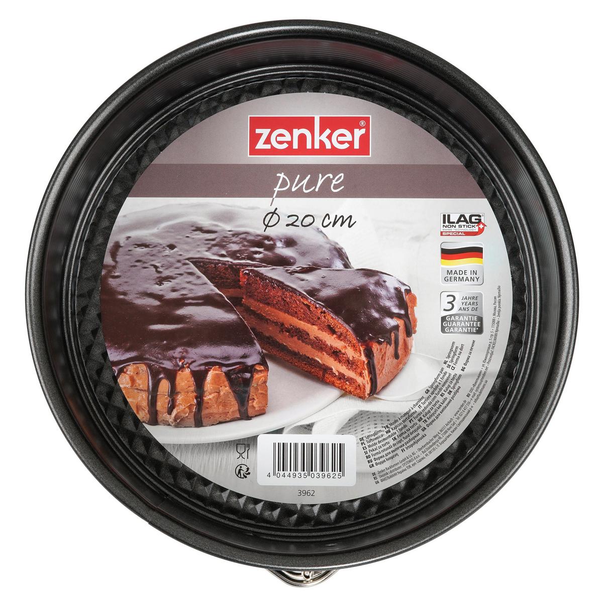 Springform Bakery Schwarz Ø ca. 20cm - Schwarz, Basics, Metall (20/20/7cm) - Zenker