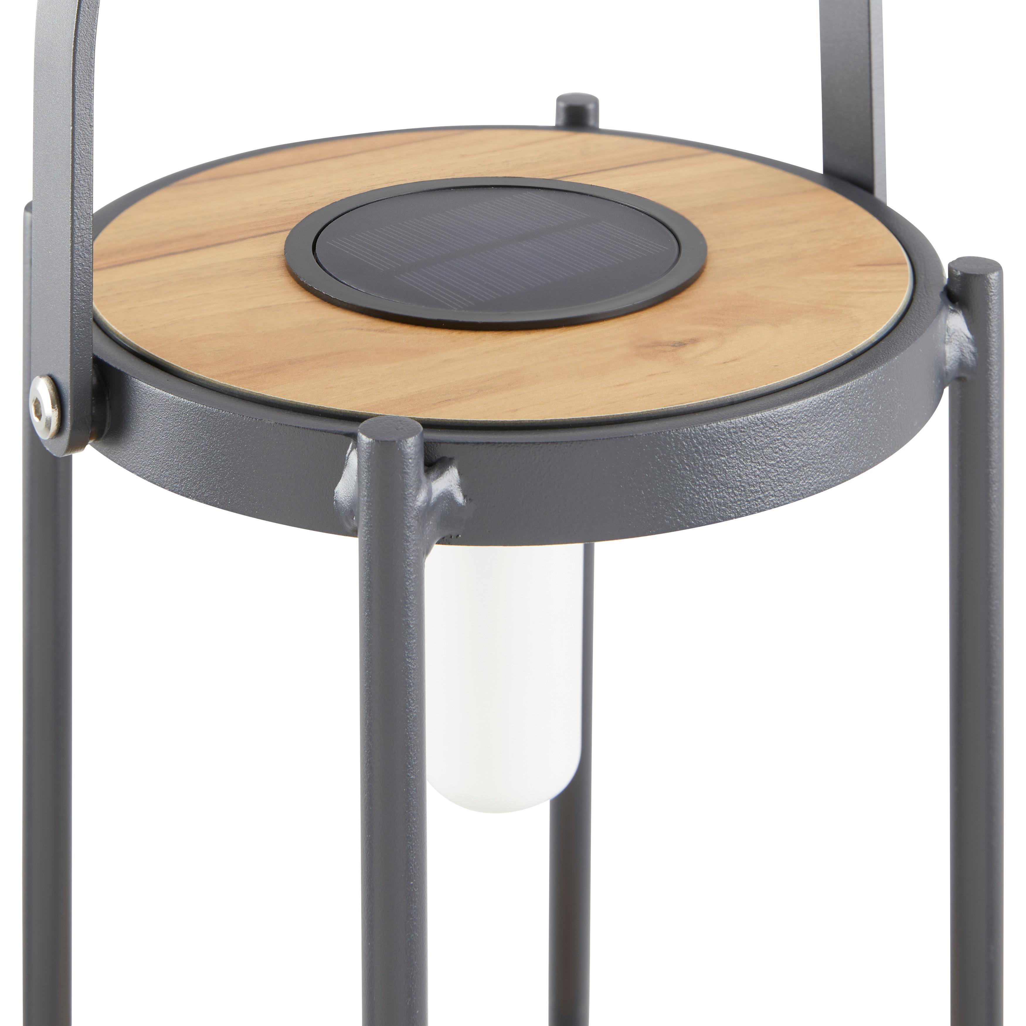 SOLCELLSLAMPA PIOLA - svart, Modern, metall/plast (20/29/20cm) - Bessagi Garden