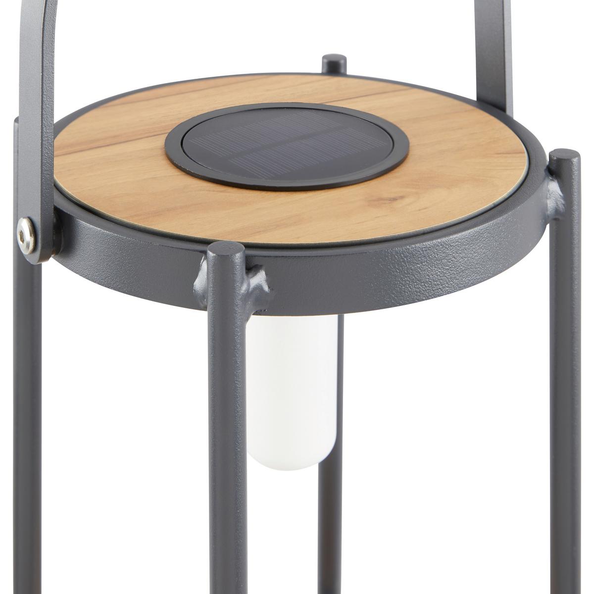 Solarleuchte Piola Schwarz Solar - Schwarz, MODERN, Kunststoff/Metall (20/29/20cm) - Bessagi Garden