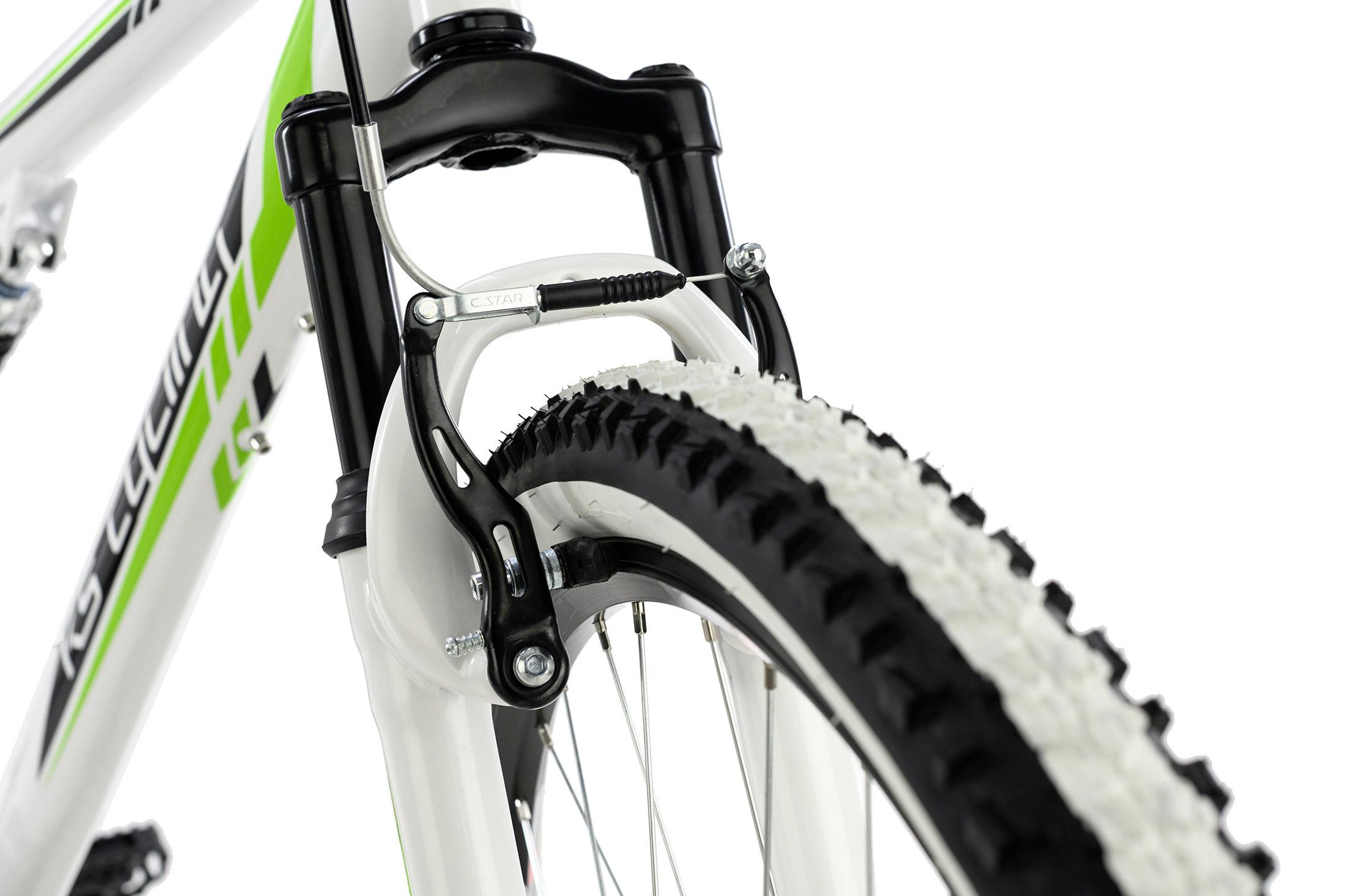 Mountainbike Fully 26'' Scrawler RH 51cm - Weiß/Grün, Basics, Metall (180/70cm) - Atrigo
