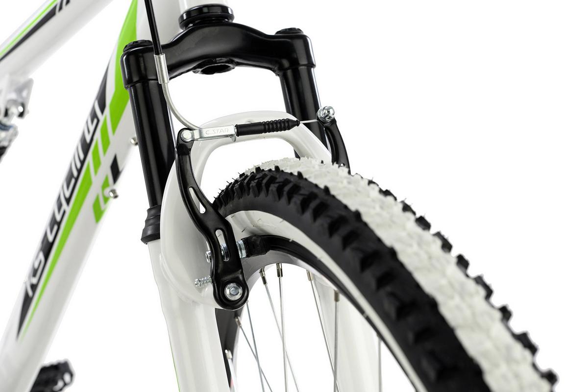 Mountainbike Fully 26'' Scrawler RH 51cm - Weiß/Grün, Basics, Metall (180/70cm) - Atrigo