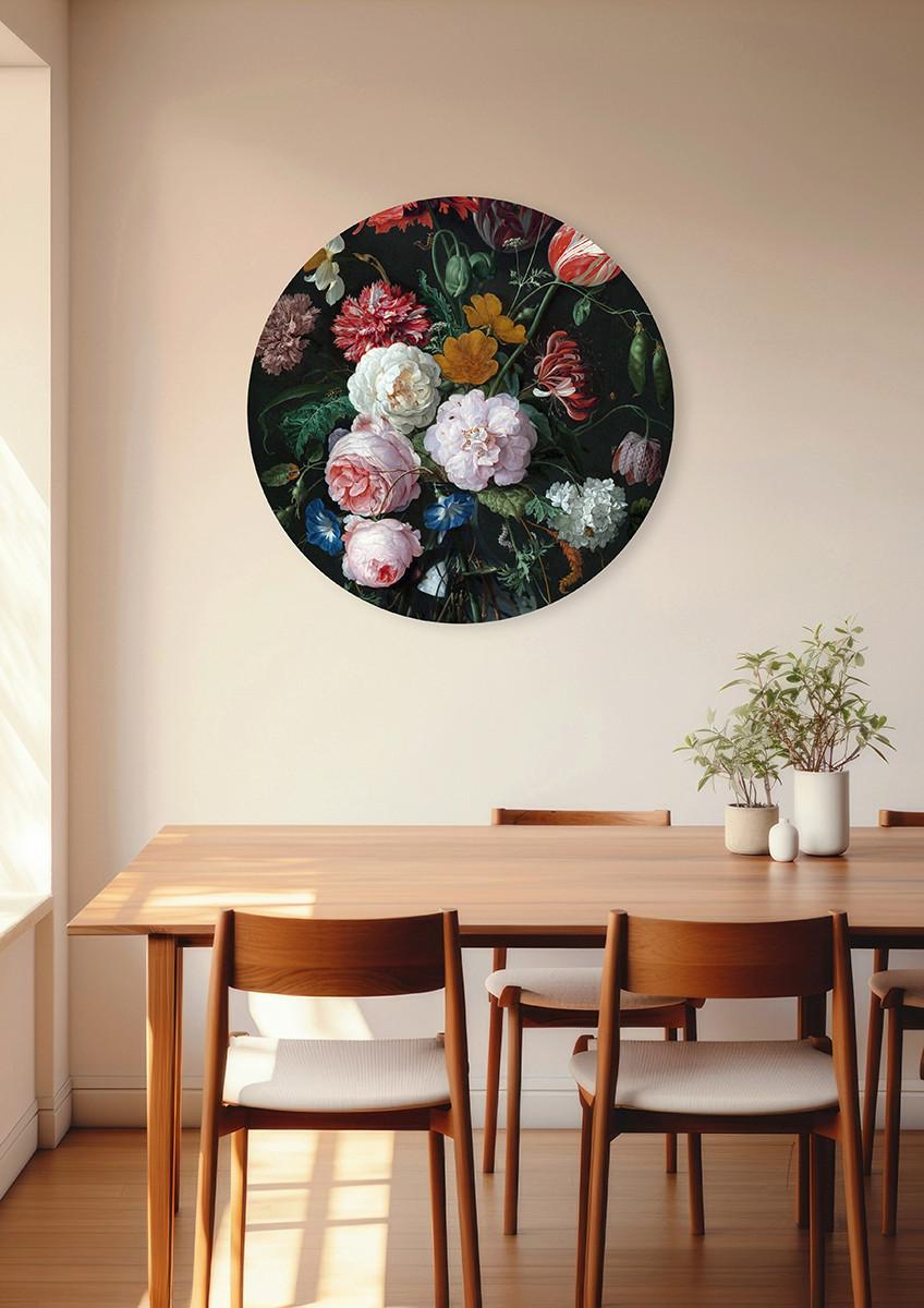 METALLBILD STILLEBEN MIT BLUMEN IN VASE - Basics, Metall (60/0.3/0.3cm)