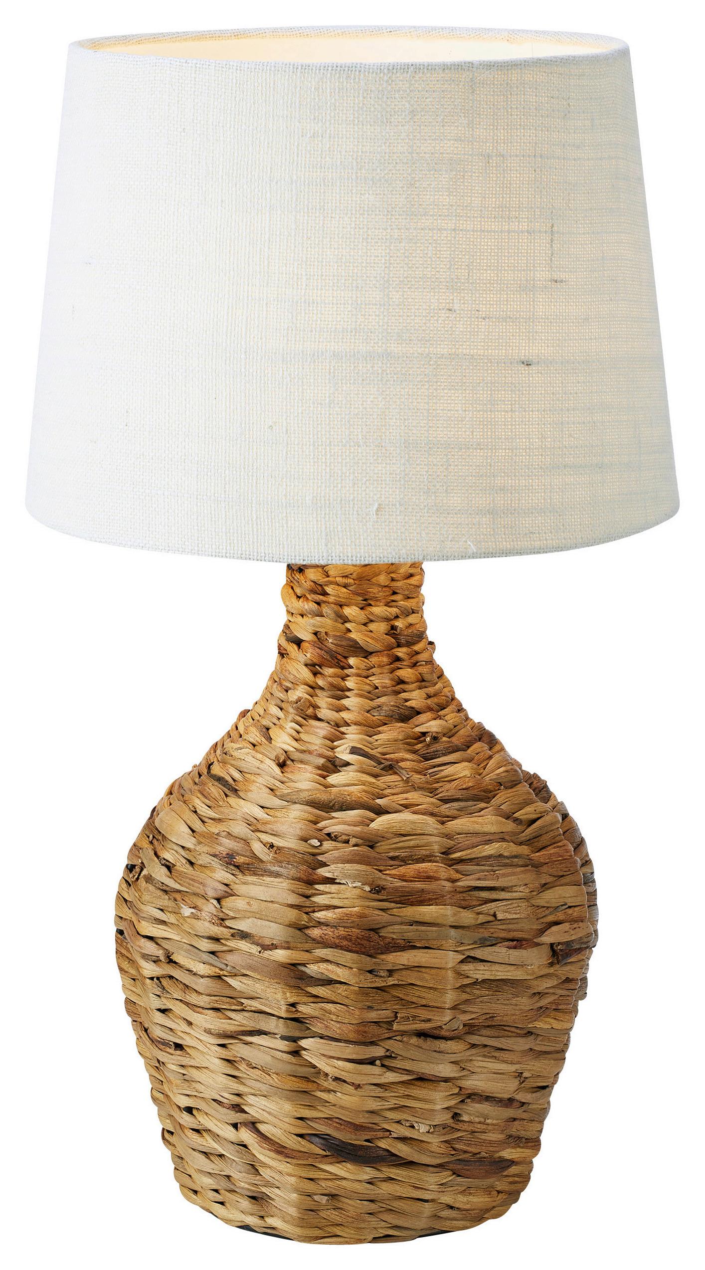 Tischleuchte Paglia max. 40 Watt - Naturfarben/Weiß, Basics, Naturmaterialien (32/32/58cm) - Markslöjd