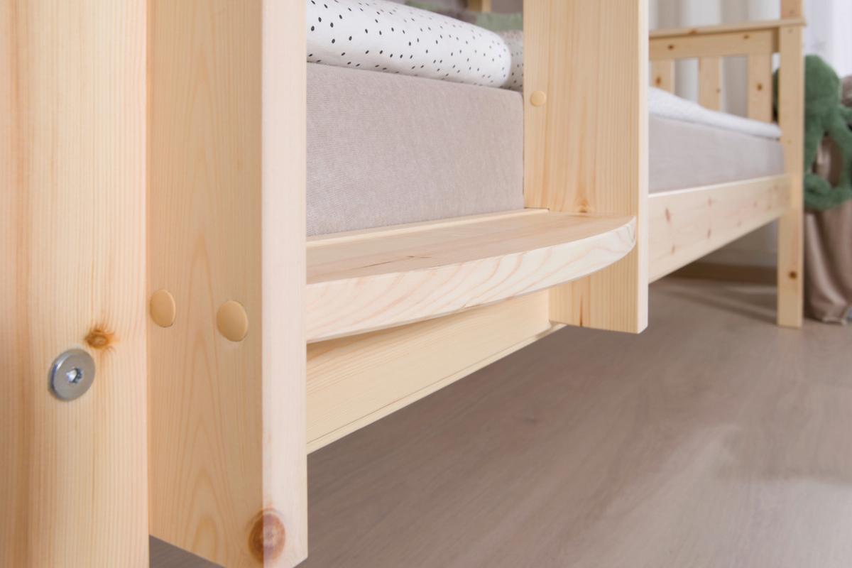 Pograd Sammy, Pravi Les, 90x200cm - naravne barve, Moderno, les (90/200cm) - MID.YOU