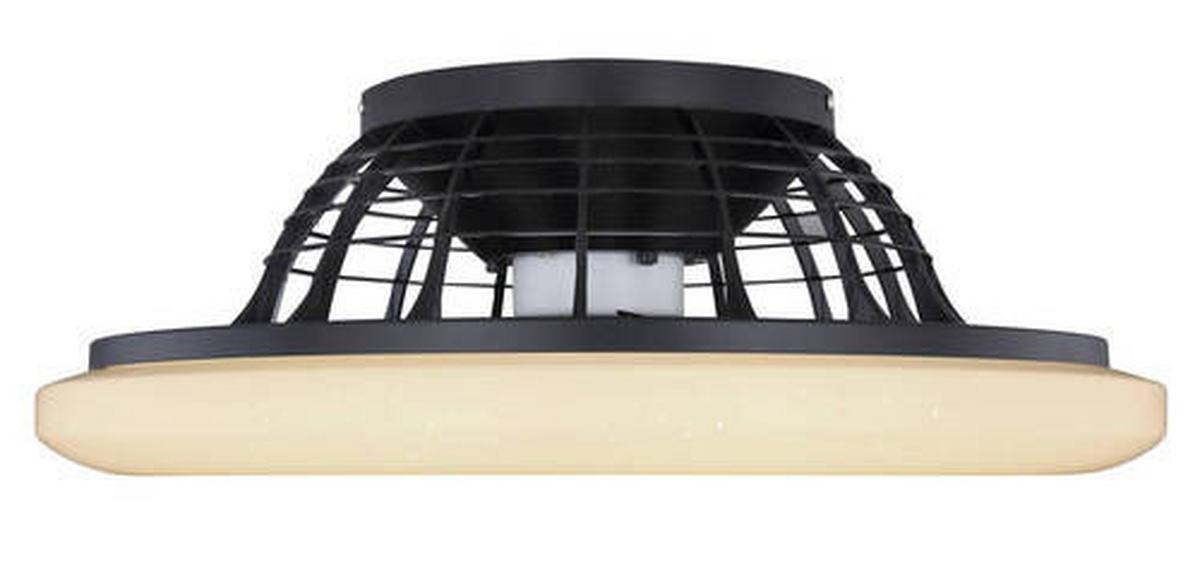 Stropni Ventilator 03628b - črna/opal, Basics, kovina/umetna masa (52,5/17,5cm) - Globo