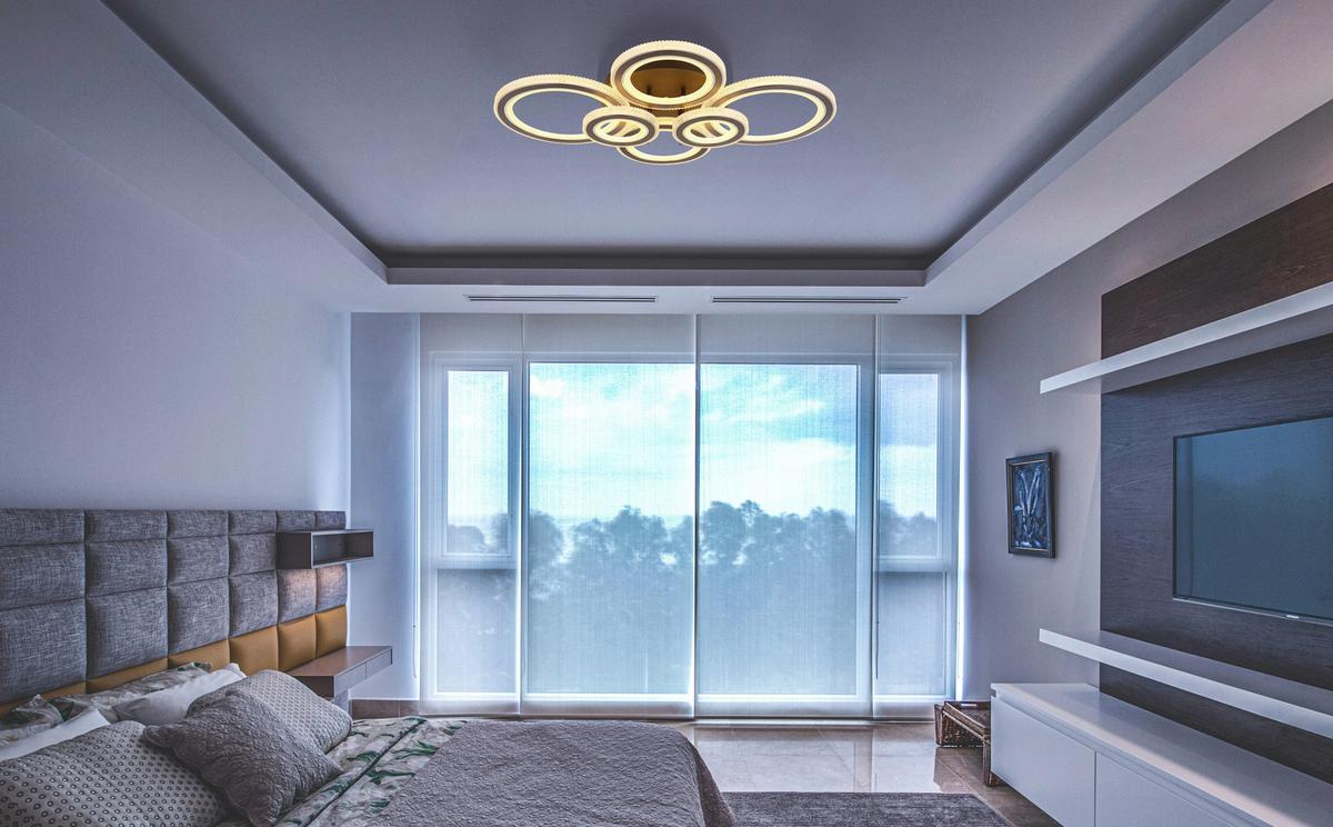 LED Mennyezeti Lámpa 67338a-60 Kora - fekete/antracit, Design, műanyag/fém (78/56/12cm) - Globo
