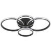 LED-TAKLAMPA MAXI - kromfärg/svart, Modern, metall/plast (62/46/9cm) - Mömax