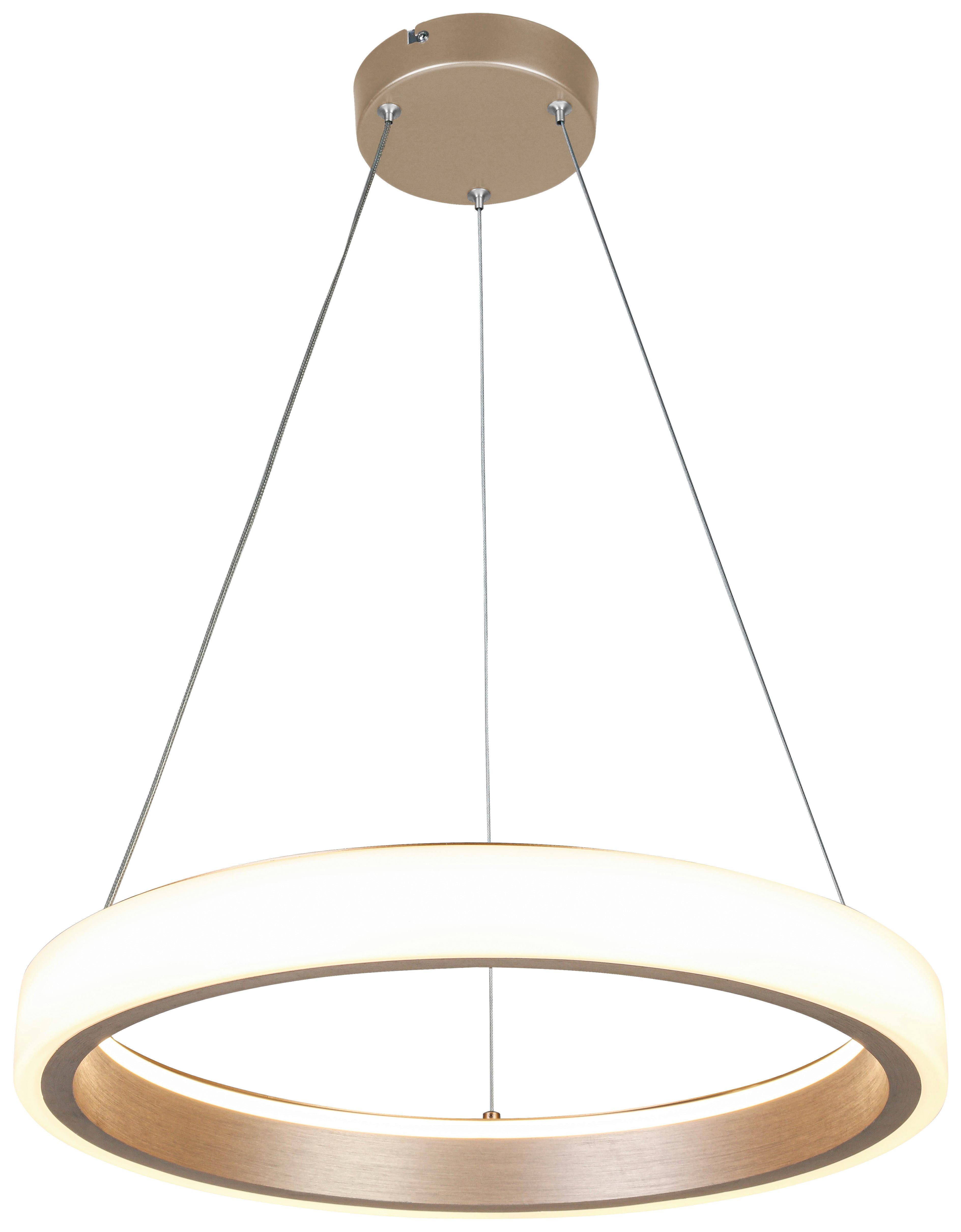 LAMPA WISZĄCA TERESA - biały/cappuccino, Trend, tworzywo sztuczne/metal (50/120cm) - Collet's Monde