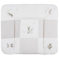 Wickelauflage Fox & Bunny Taupe/Weiss ca. 85x75cm - Textil (85/4/75cm) - Roba