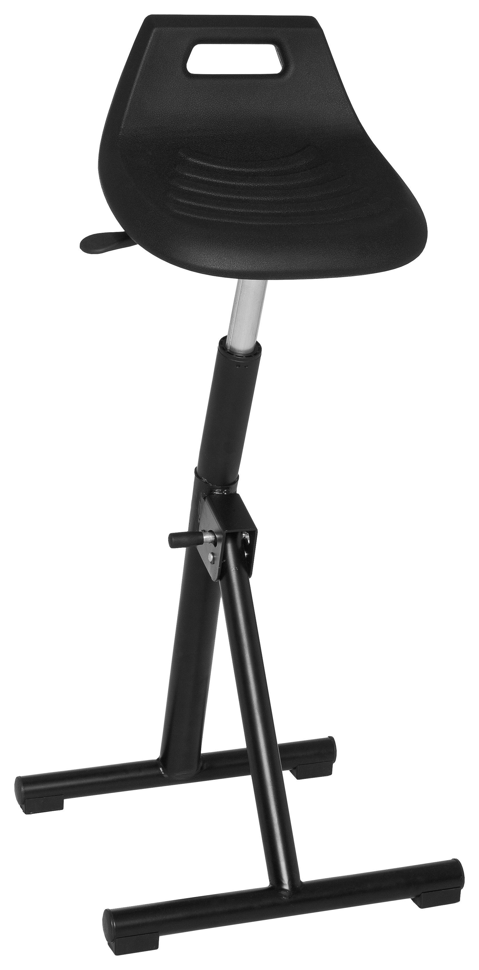 Stehhilfe Top Work 31 Schwarz - Schwarz, MODERN, Kunststoff/Metall (50/83/25cm) - MID.YOU