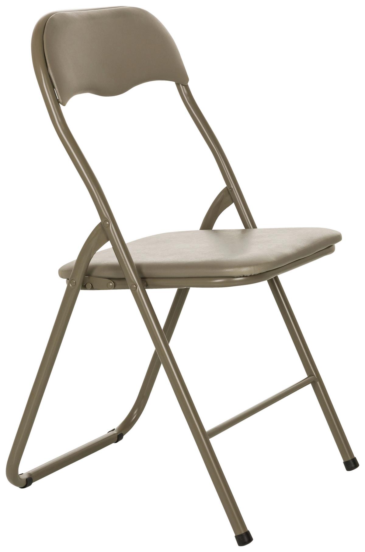 Zložljiv Stol Tudela Basic, Rjavosiva - rjavosiva, Moderno, kovina (44/81/48cm) - MID.YOU