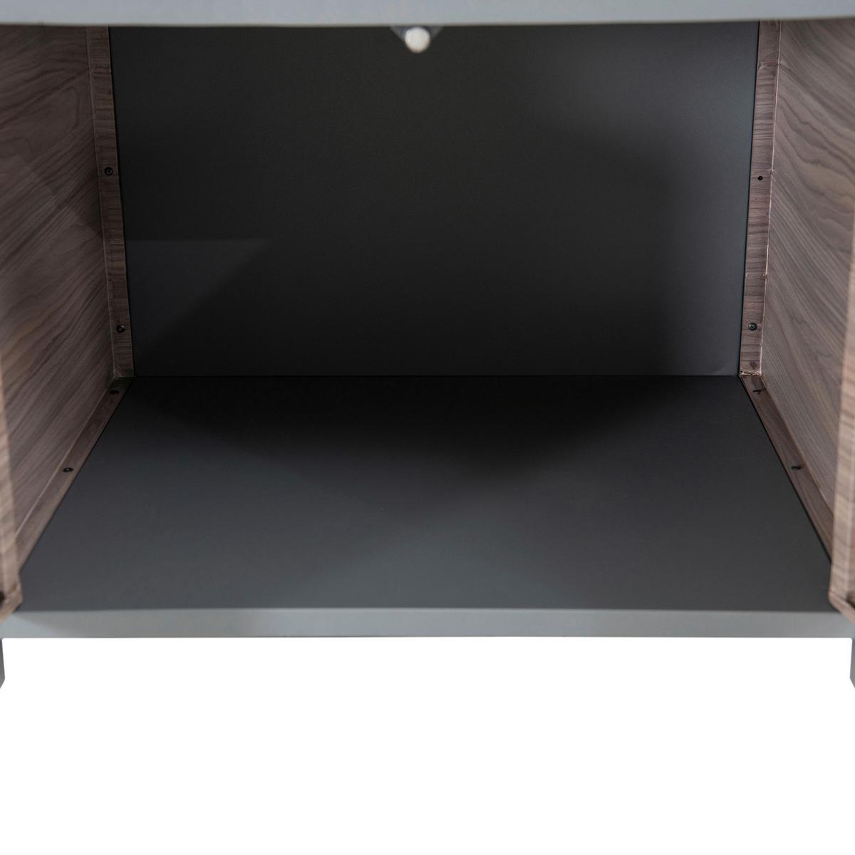 Outdoorküche Mambo Braun/Schwarz - Schwarz/Braun, Basics, Metall (63,5/91,5/54cm) - Modante