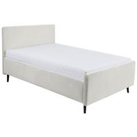 Polsterbett Peach ca. 140x200 cm Creme - Creme/Schwarz, MODERN, Holz/Holzwerkstoff (140/200cm) - MID.YOU