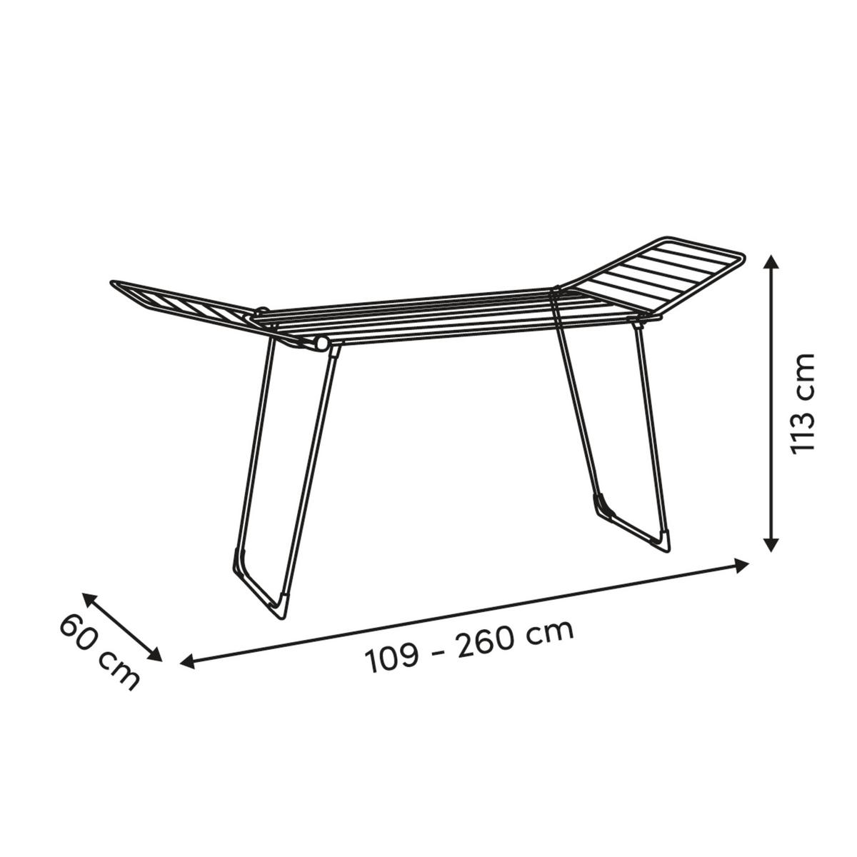Stalak Za Sušenje Veša Produživi Sinai - Osnovno (260/60/113cm)