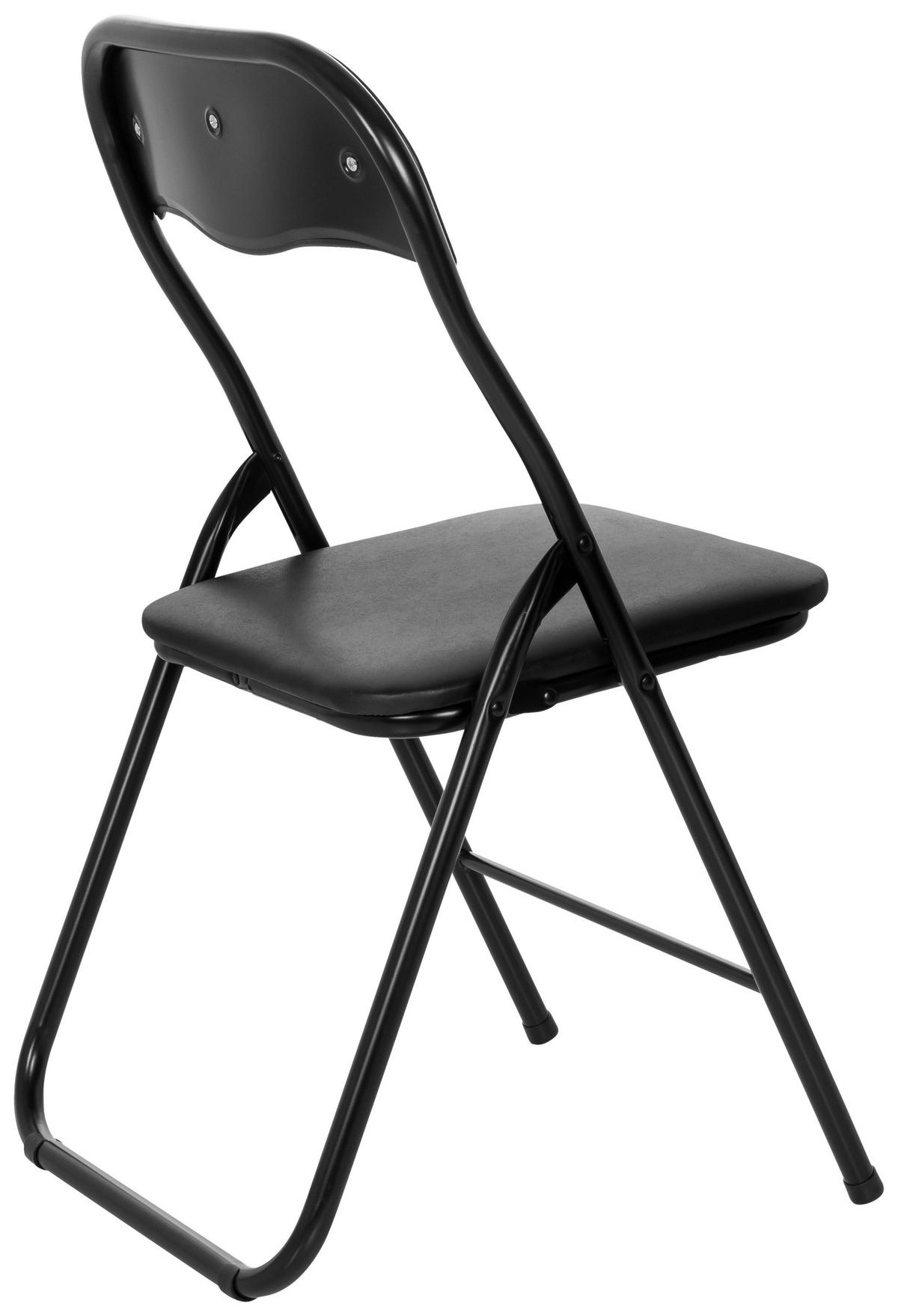 Zložljiv Stol Tudela Basic, Črna - črna, Moderno, kovina (44/81/48cm) - MID.YOU