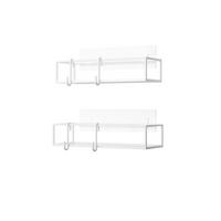 Zuhanypolc Szett Cubiko - fehér, Modern, fém (32/6,5/12cm) - Mömax