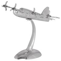 Skulptur Wohnling Silberfarben - Silberfarben, MODERN, Metall (42/30/30cm) - MID.YOU