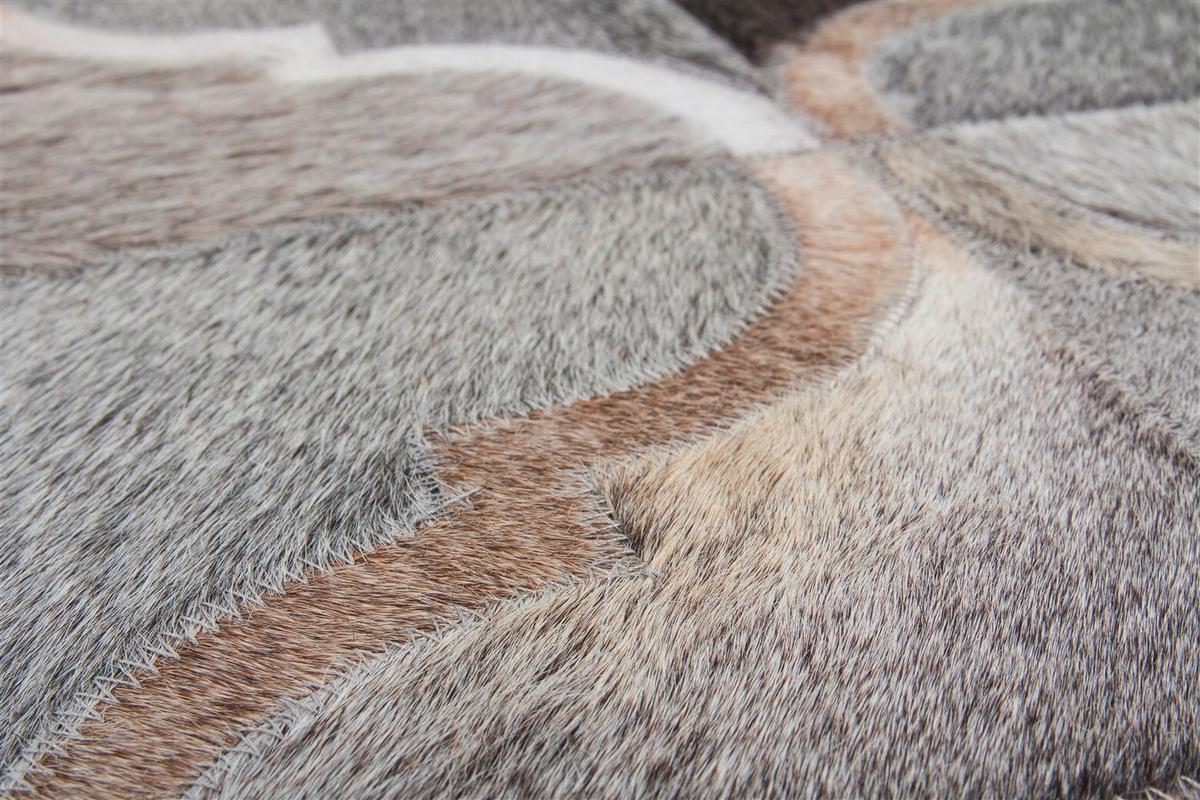 FLACHWEBETEPPICH LAVISH 310 GRAU 120CM X 170CM - Grau, Design, Leder (120/170cm) - Kayoom