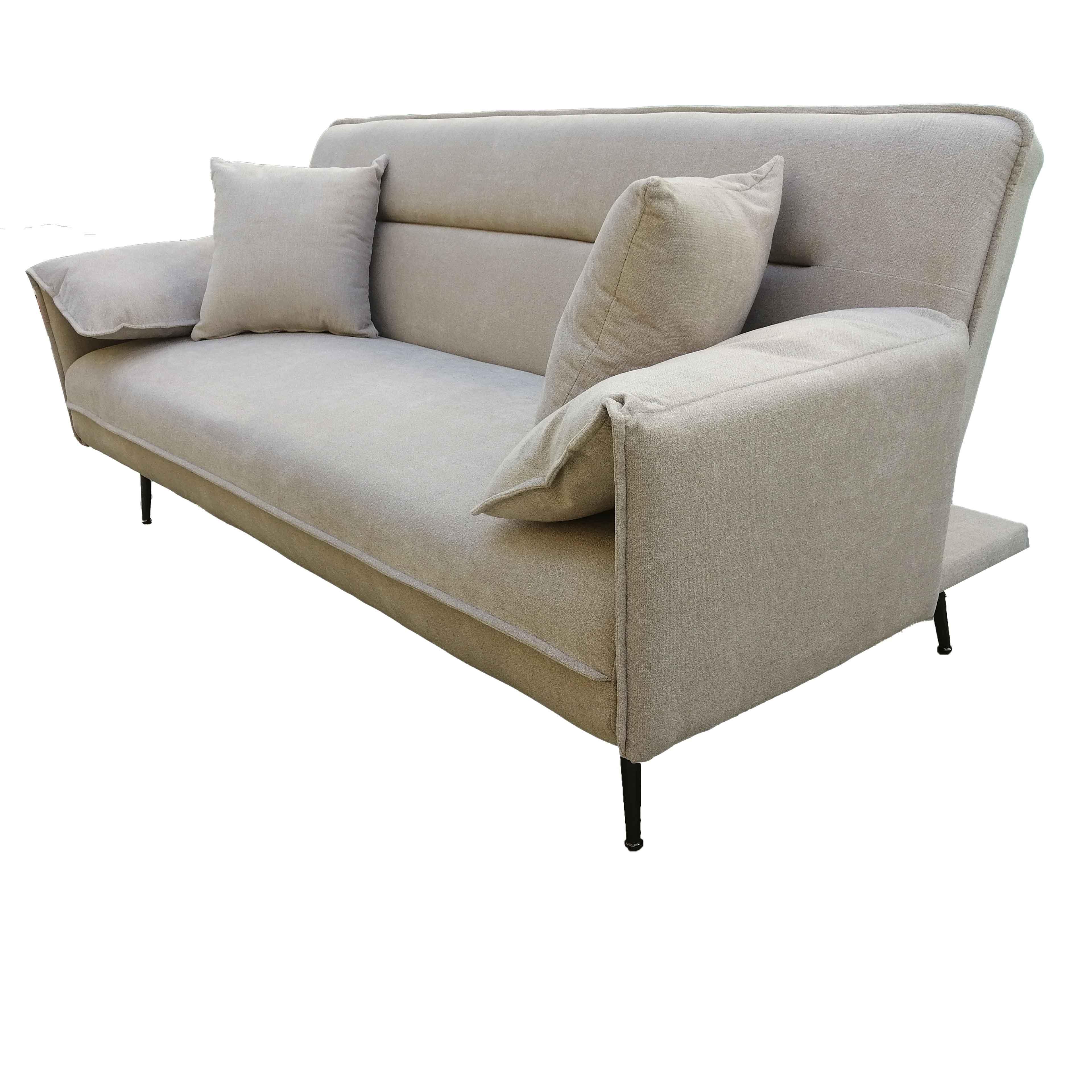 Sofa "Lana", beige - Beige/Grau, MODERN, Holz/Textil (199/89/95cm) - Bessagi Home