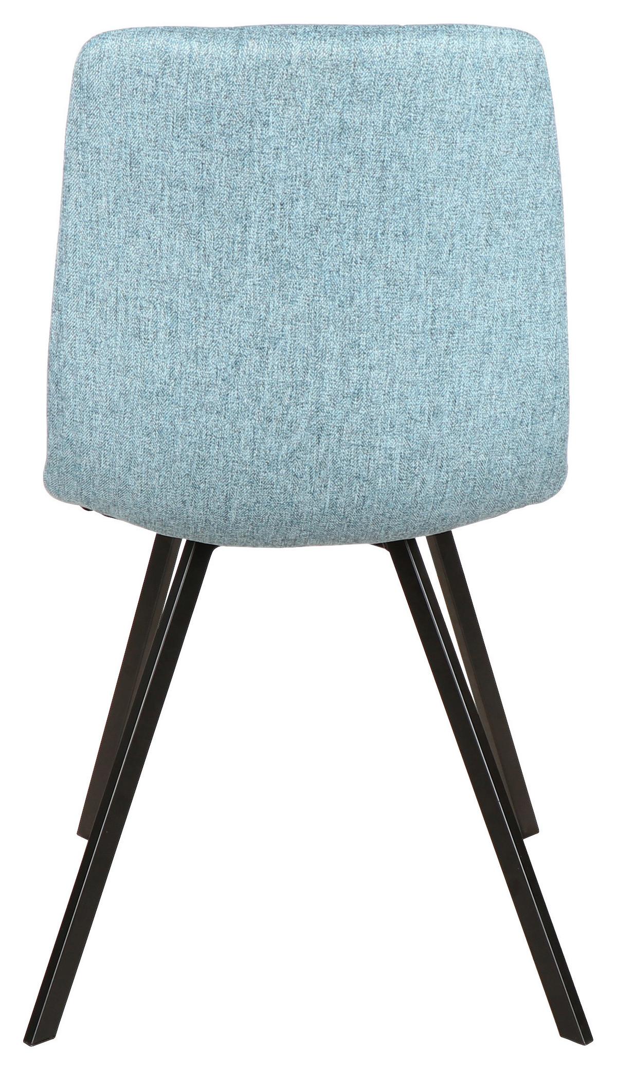 KRZESŁO BIANCA - niebieski/czarny, Design, metal/tkanina (44.5/86/54.5cm) - Xora