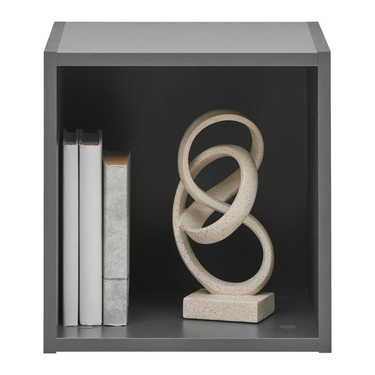 Box Lugo Anthrazit - Anthrazit, Modern, Holzwerkstoff (35,2/35,2/34,4cm) - Mömax