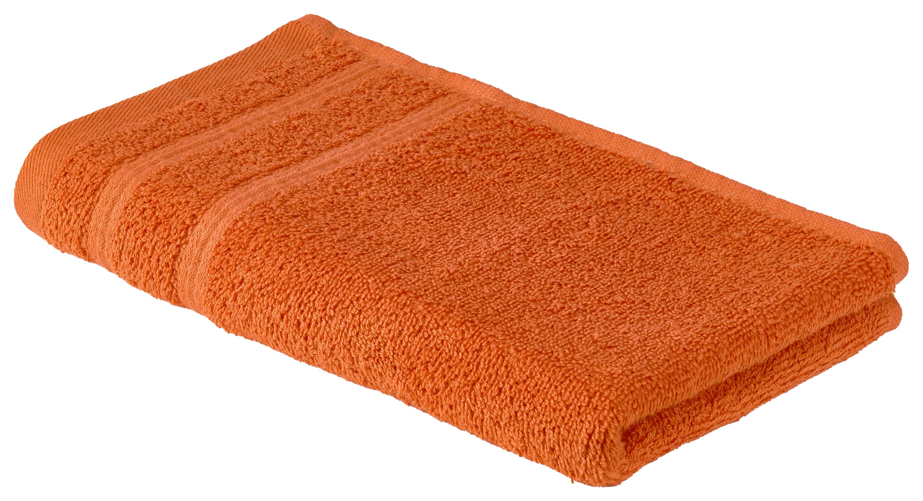 Gästetuch Melanie in Terra Cotta ca. 30x50cm - Terracotta, Textil (30/50cm) - Modern Living