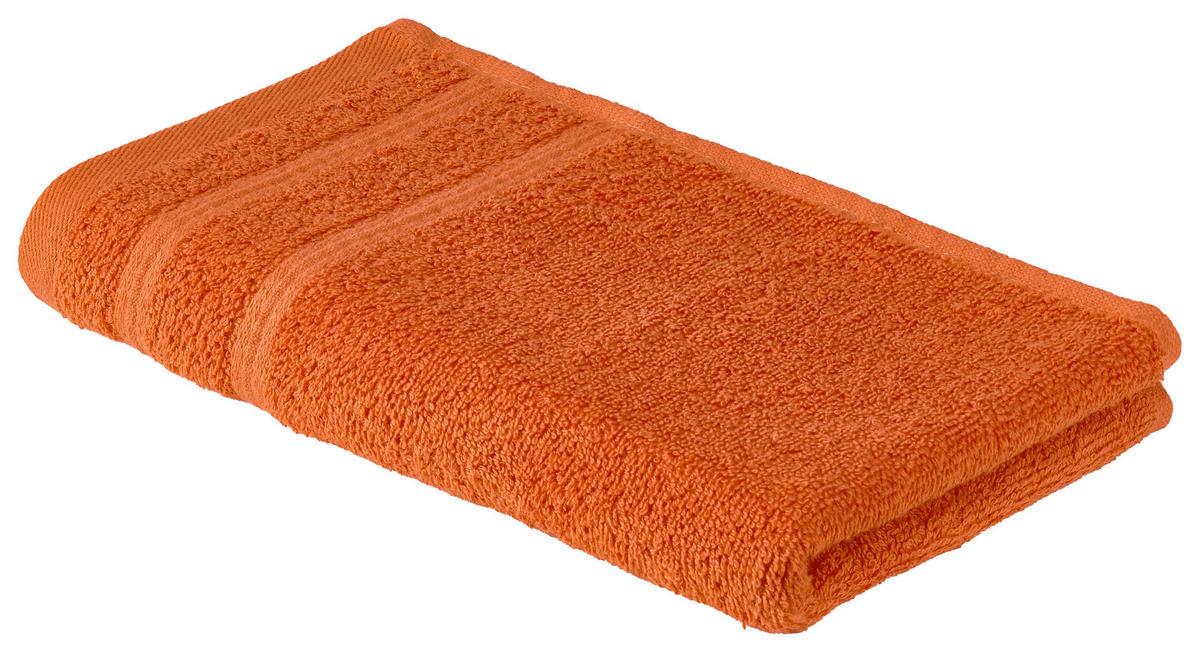 Gästetuch Melanie in Terra Cotta ca. 30x50cm - Terracotta, Textil (30/50cm) - Modern Living