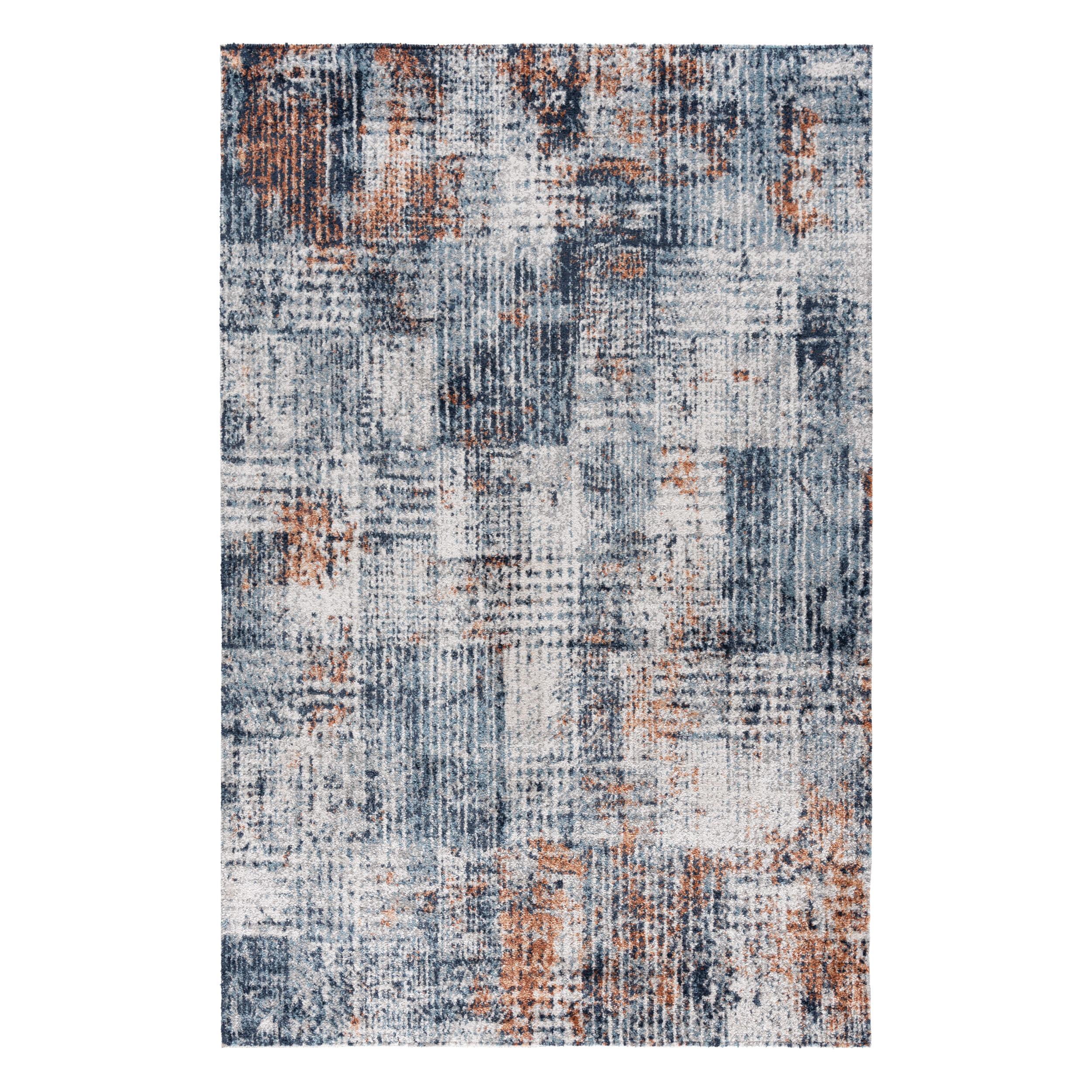 Webteppich Antik 8020 ca. 120x170cm - Blau/Orange, MODERN, Textil (120/170cm)