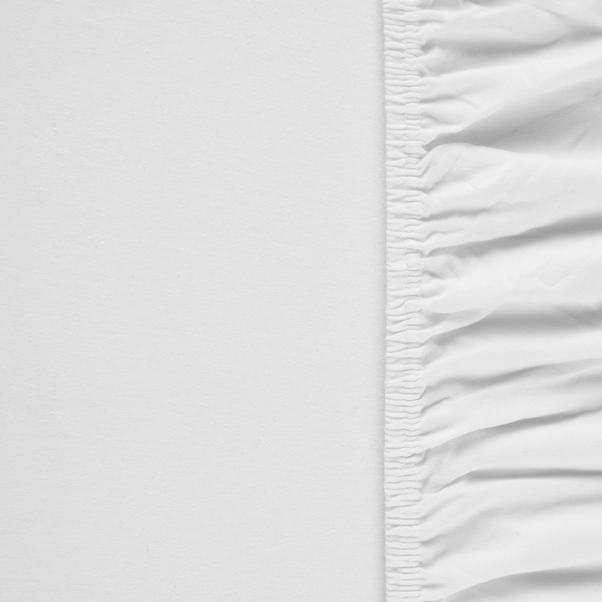 Cearșaf cu elastic Alma cca. 90x200cm - alb, Konventionell, textil (90/200cm) - Mömax