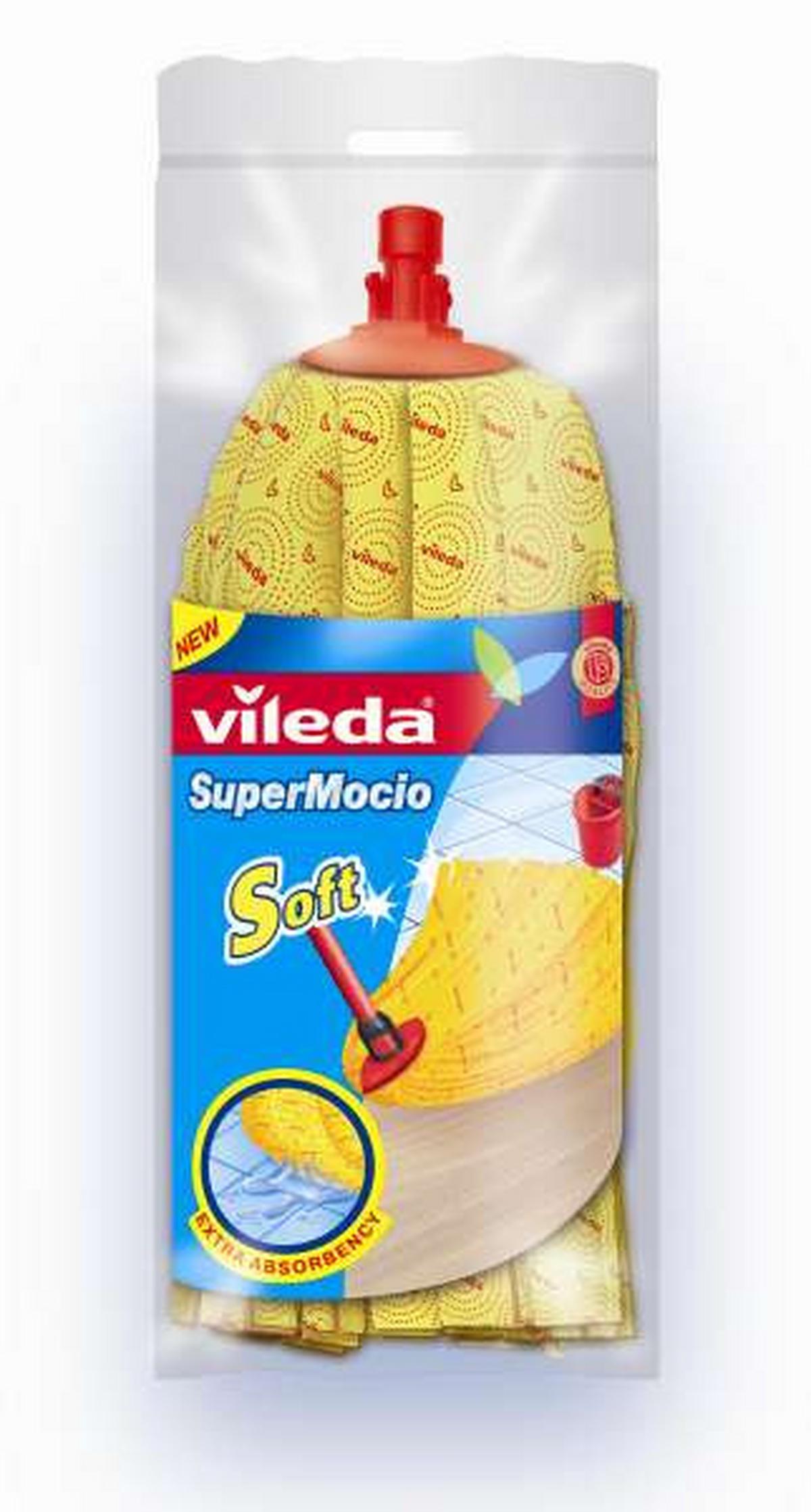 Felmosófej Vileda Supermocio - sárga, Konventionell, textil - Vileda