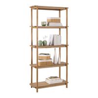 Kavok Polica - prirodne boje, Natur, drvni materijal/drvo (80/170/35cm) - Premium Living