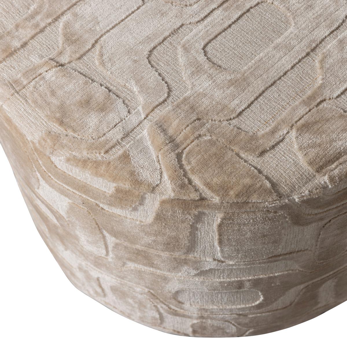 Hocker Yago Naturfarben B: 60cm - Naturfarben, Design, Textil (60/43/60cm) - Livetastic