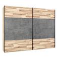 Schwebetürenschrank in Eichefarben - Dunkelgrau/Eichefarben, KONVENTIONELL, Holzwerkstoff/Kunststoff (269,9/210,5/61,2cm) - Modern Living Schwebetürenschrank in Eichefarben - Dunkelgrau/Eichefarben, KONVENTIONELL, Holzwerkstoff/Kunststoff (269,9/210,5/61,2cm) - Modern Living