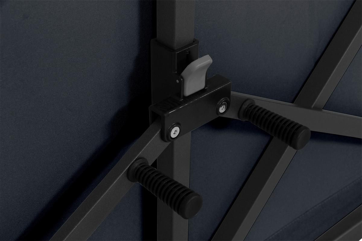 Sichtschutz Anthrazit BH 280 x150 cm - Anthrazit, KONVENTIONELL, Textil/Metall (280/150cm) - Siena Garden