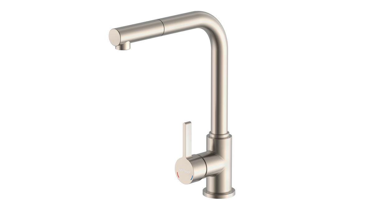 Küchenarmatur Sistant Oslo in Edelstahloptik - Edelstahlfarben, Basics, Metall (32cm) - Sistant