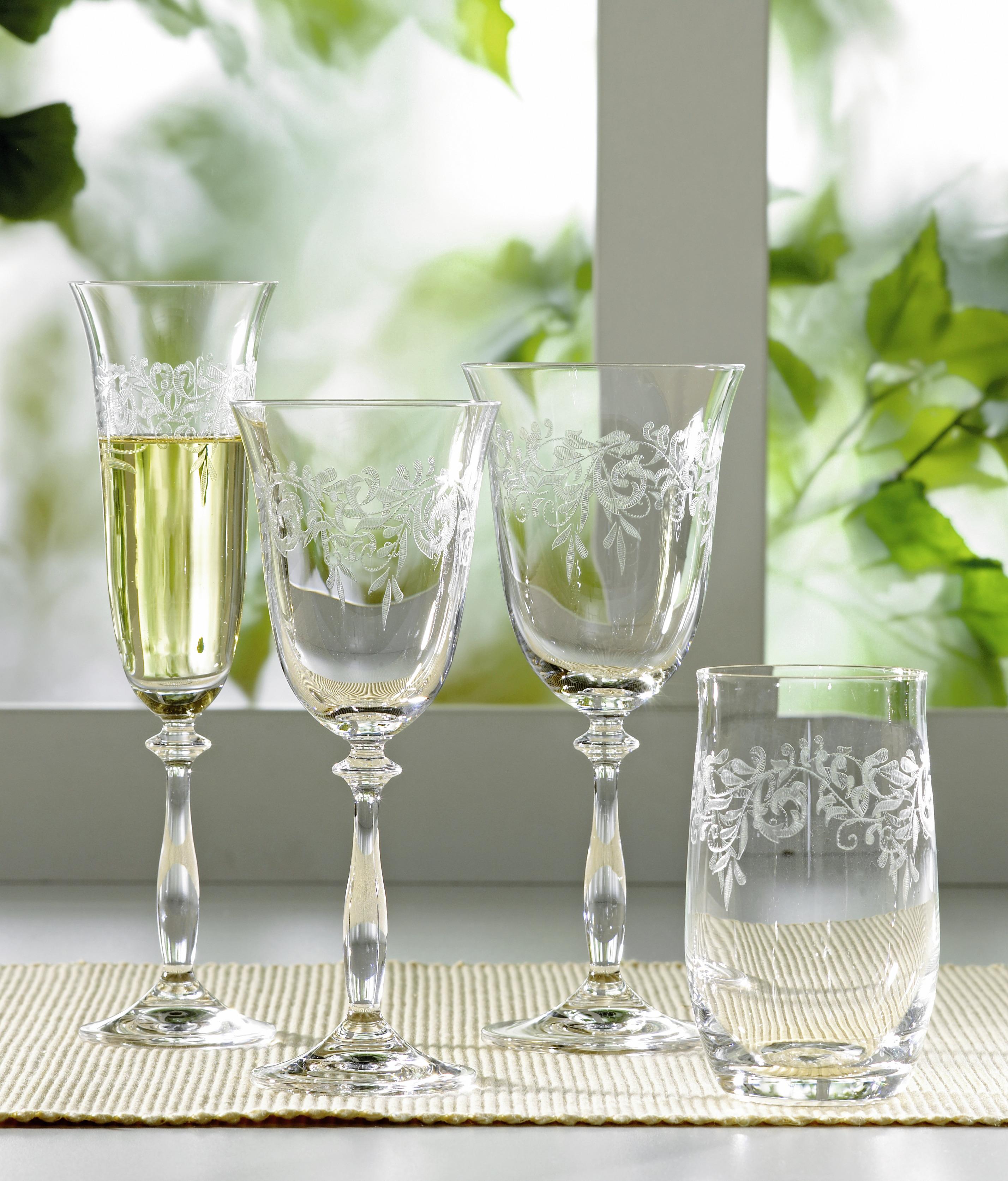 KOMPLET SZKŁA STOŁOWEGO 107 013 101 - przejrzysty, Trend, szkło (0,35l) - Novel