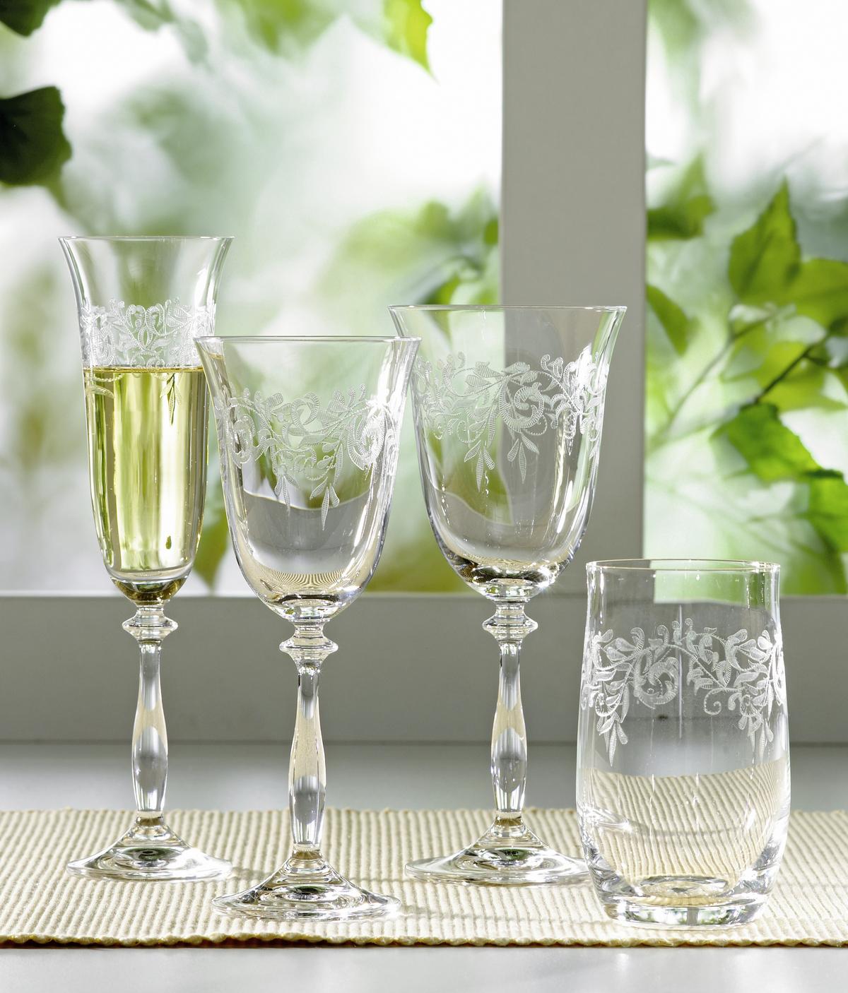 KOMPLET SZKŁA STOŁOWEGO 107 013 101 - przejrzysty, Trend, szkło (0,35l) - Novel