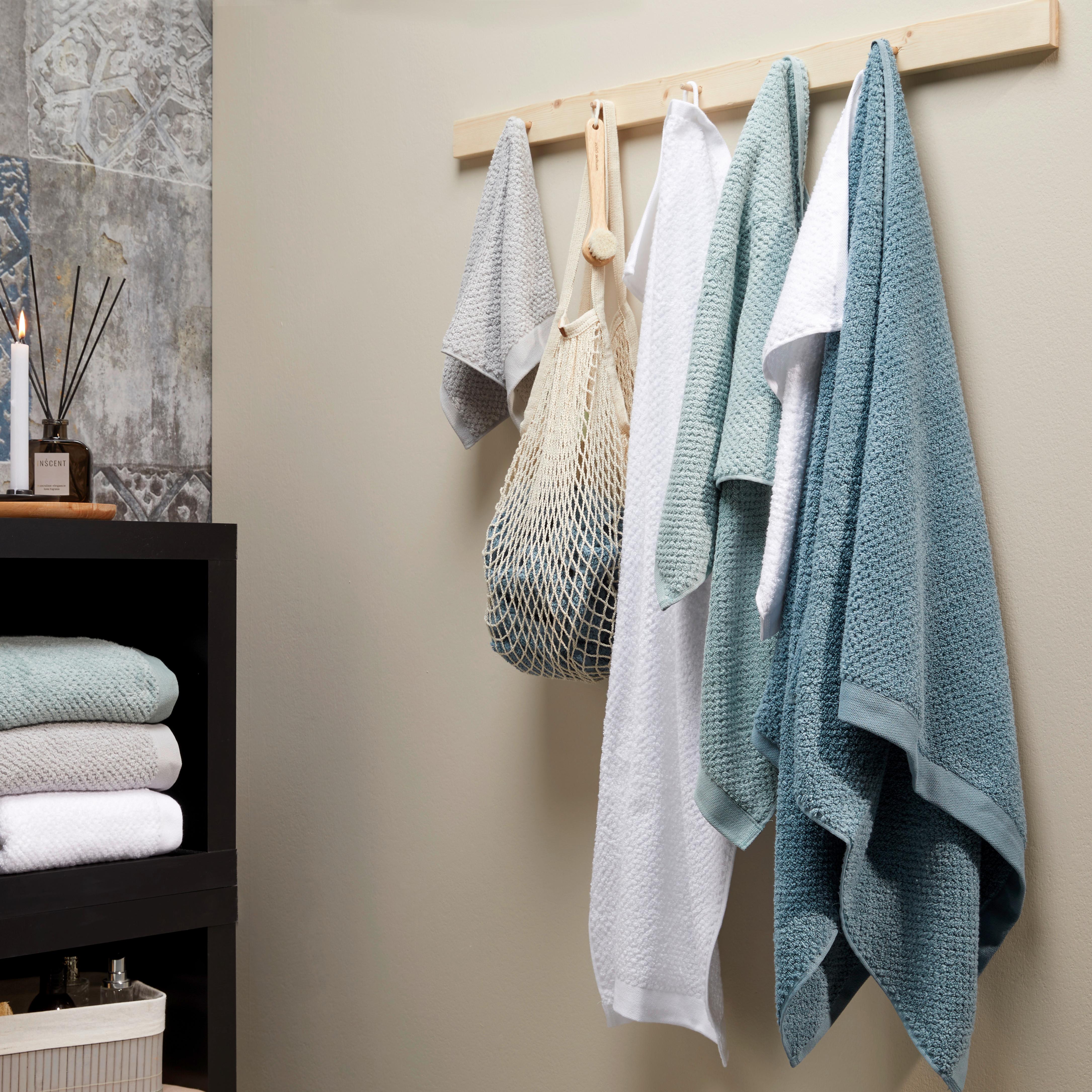 HANDDUK LUISE - blå, Klassisk, textil (50/100cm) - Modern Living