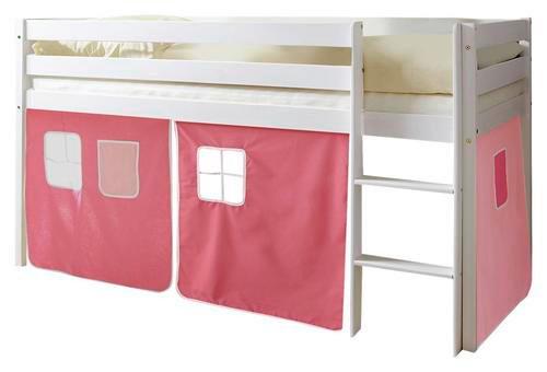 Spielbett Holz Malte ca. 90x200 cm Rosa - Pink/Rosa, Natur, Holz (90/200cm) - MID.YOU