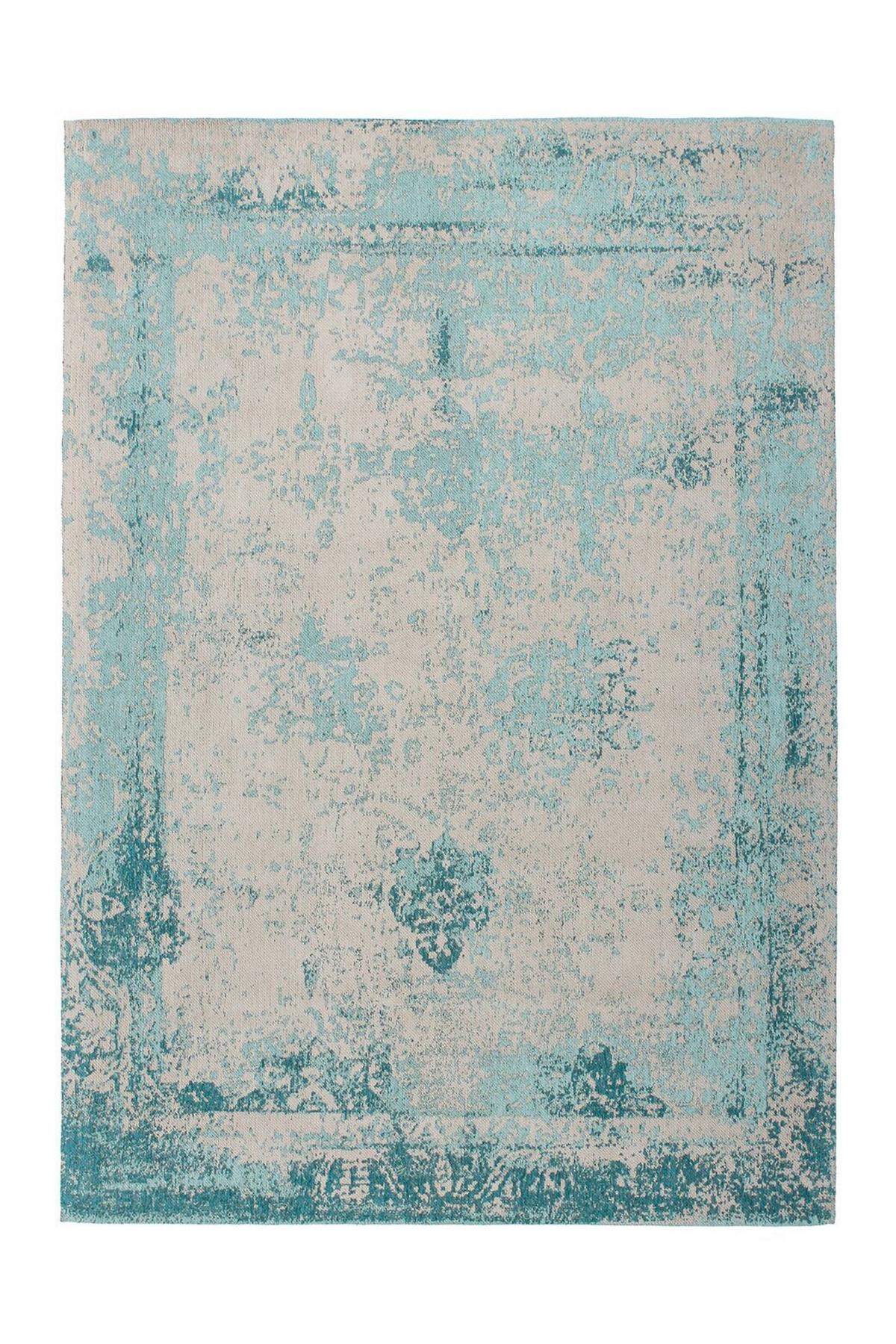 FLACHWEBETEPPICH NOSTALGIA 285 TÜRKIS - Türkis, Konventionell, Textil (120/170cm) - Kayoom