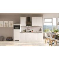 Blok Kuhinja S Aparatima Lucca 270 Cm - sivo-smeđa/bijela, Konvencionalno, drvni materijal/plastika (270cm) - MID.YOU