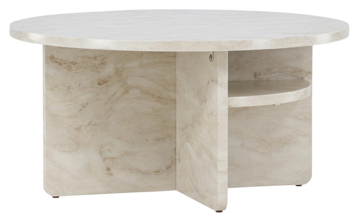 Couchtisch Ålesund ca. 85x85x42 cm Beige - Beige, Design, Holzwerkstoff (85/85/42cm) - Livetastic