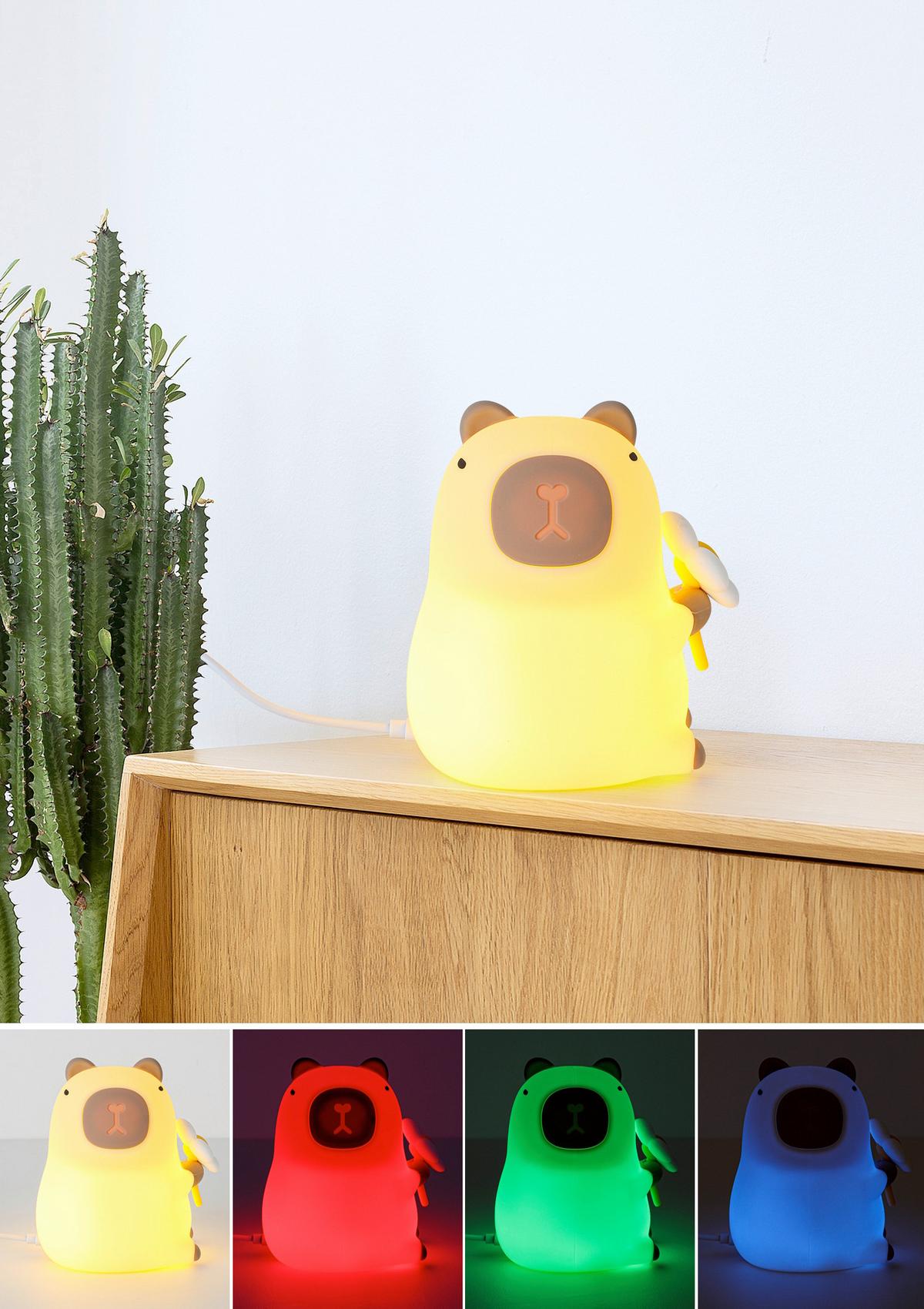 Nachtlicht Capybara Creme max. 2,5 Watt - Creme, MODERN, Kunststoff (9,2/11,1/9,1cm) - Mömax